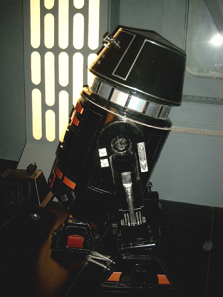 Black astromech droid