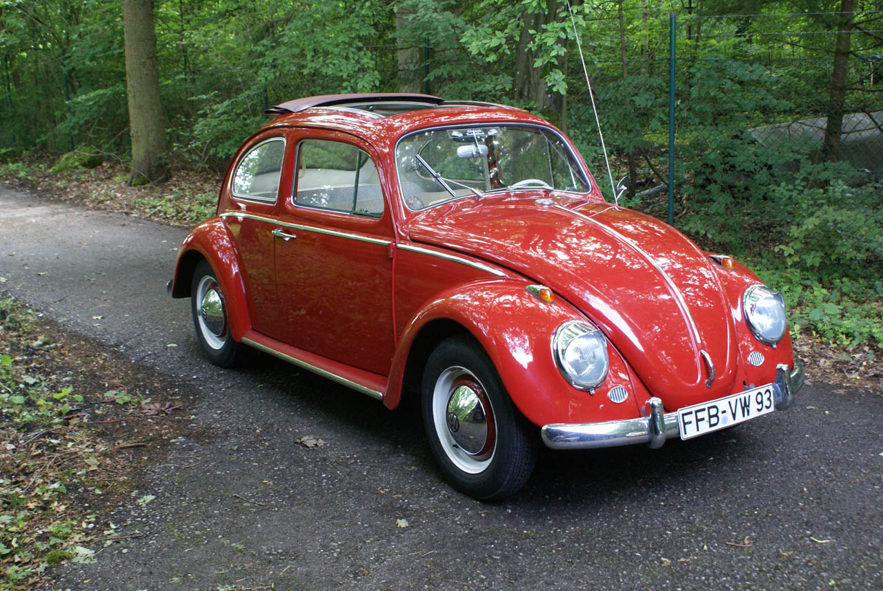 VW Käfer 1200 Export 1963 rubinrot